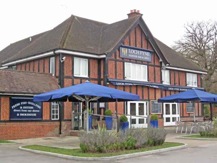 redbrick building timbered frontage